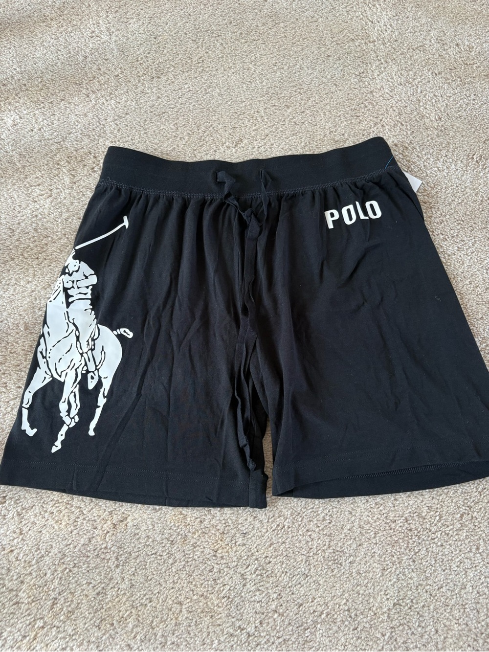 Polo Ralph Lauren Black Men's Cotton Lounge Shorts